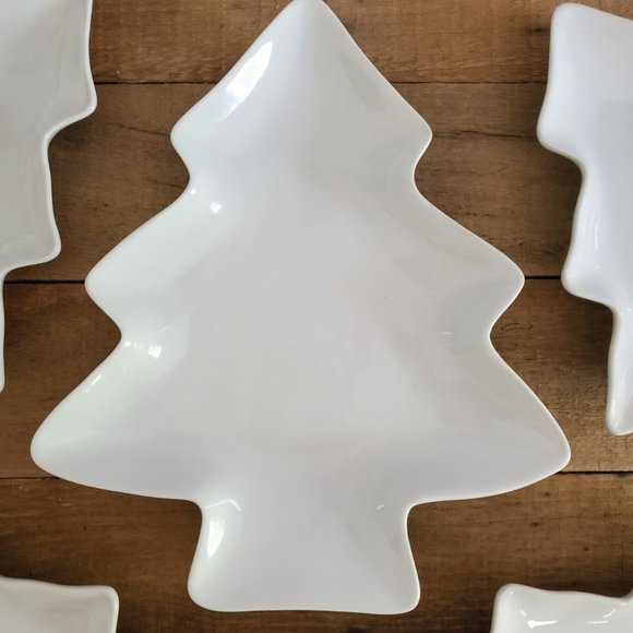 White ceramic appetizer and serving plates - Picture 5 of 9